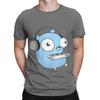 The Golang Mascot Music Black Edition Graphic 100 Cotton TShirt gopher Tees Tops For Unisex