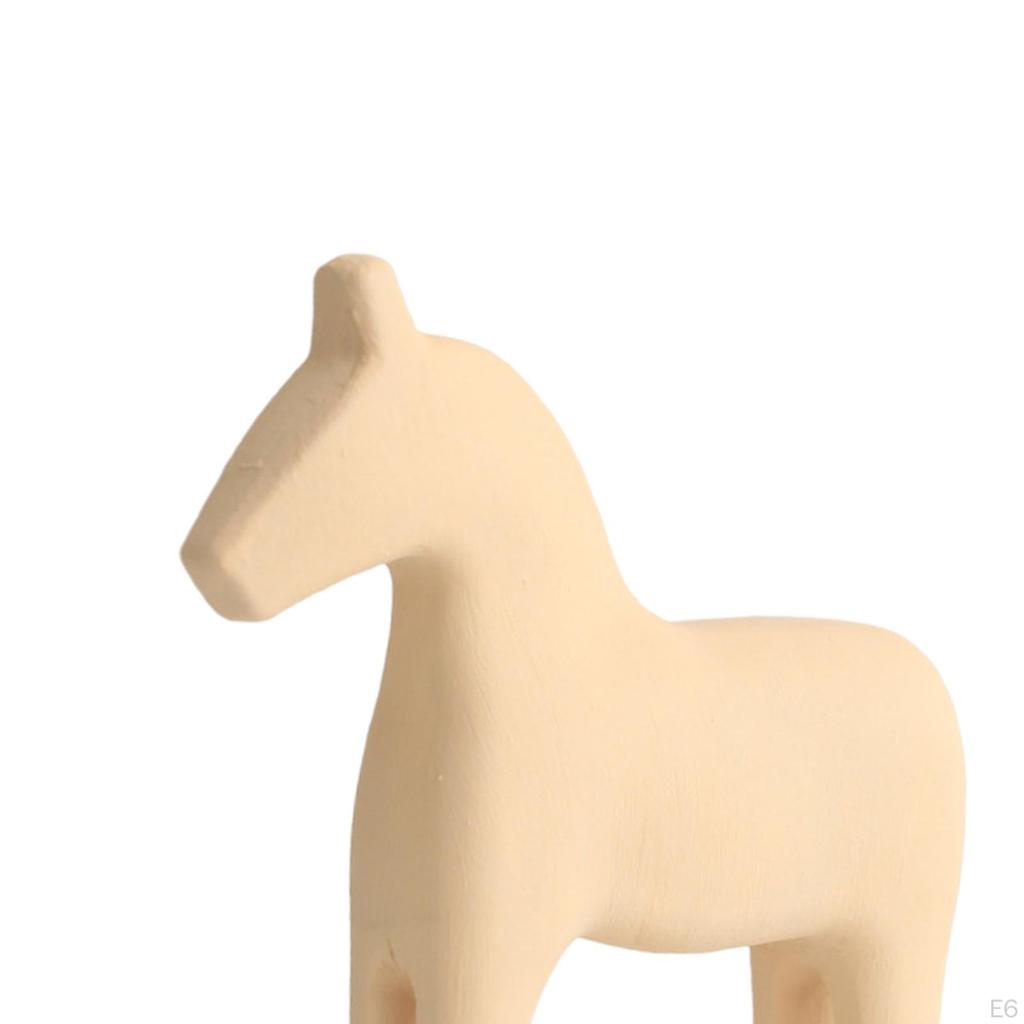 Horse ,Trojan Statue Figurine, Furnishings ,Animal Ornament Home Decor for Office Porch Bedroom