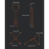 Ergonomic Adjustable Tablet Phone Stand with Multi Angle Positions for Healthy Postures Support Foldable Portable Design