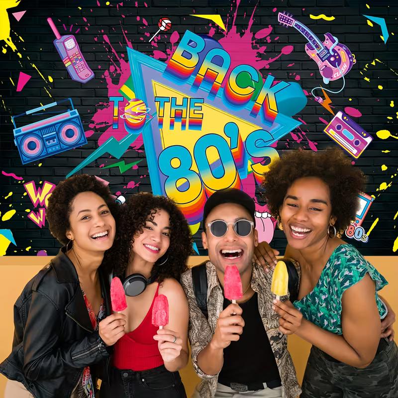 2D Happy 18th Birthday Backdrop Balloon & BOOM Design Photography Background