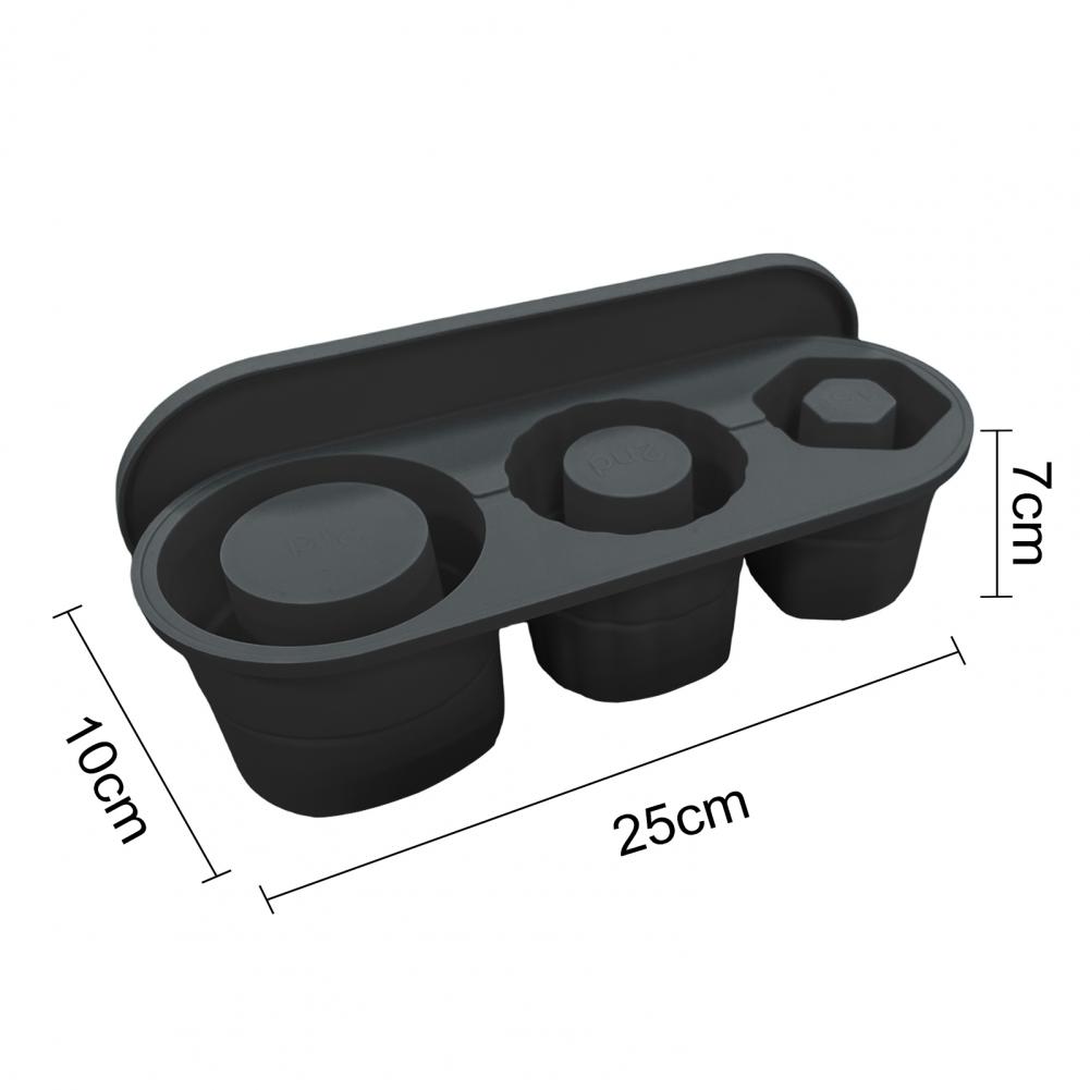Silicone Hollow Cylinder Ice Cube Tray With Lid Mold For Cola Coffee Stackable Ice Cubes Maker For 30 40oz Cup Tumblers