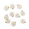 10Pcs Metal Enamel English Letters Charms Pendant For DIY Jewelry Making Necklace Bracelet Accessories