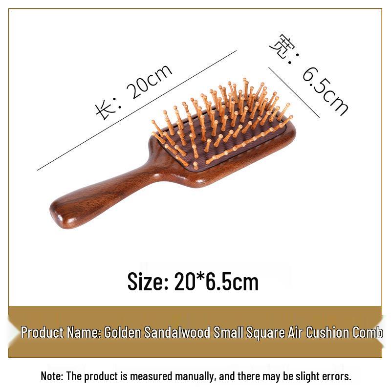 Sandalwood Air Cushion Scalp Massage Hairdressing Comb Gift