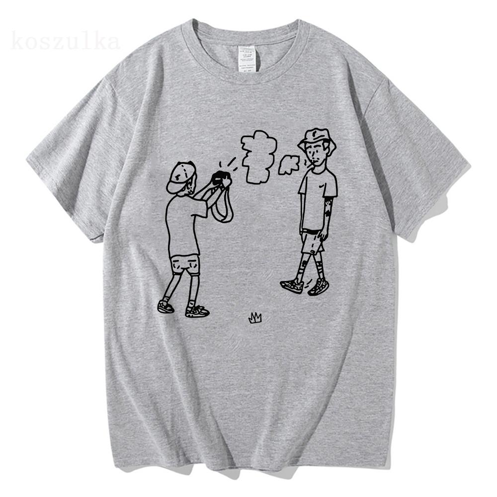 Streetwear Hip Hop Tees Round Neck Casual Top Player Hater Rels Tshirts Summer Sleeve Tee-shirt Summer Round Neck Breathable Top