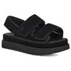 UGG Fabric Velcro Comfortable Fashion Sandals Women Sandals Black 1141493-BLK