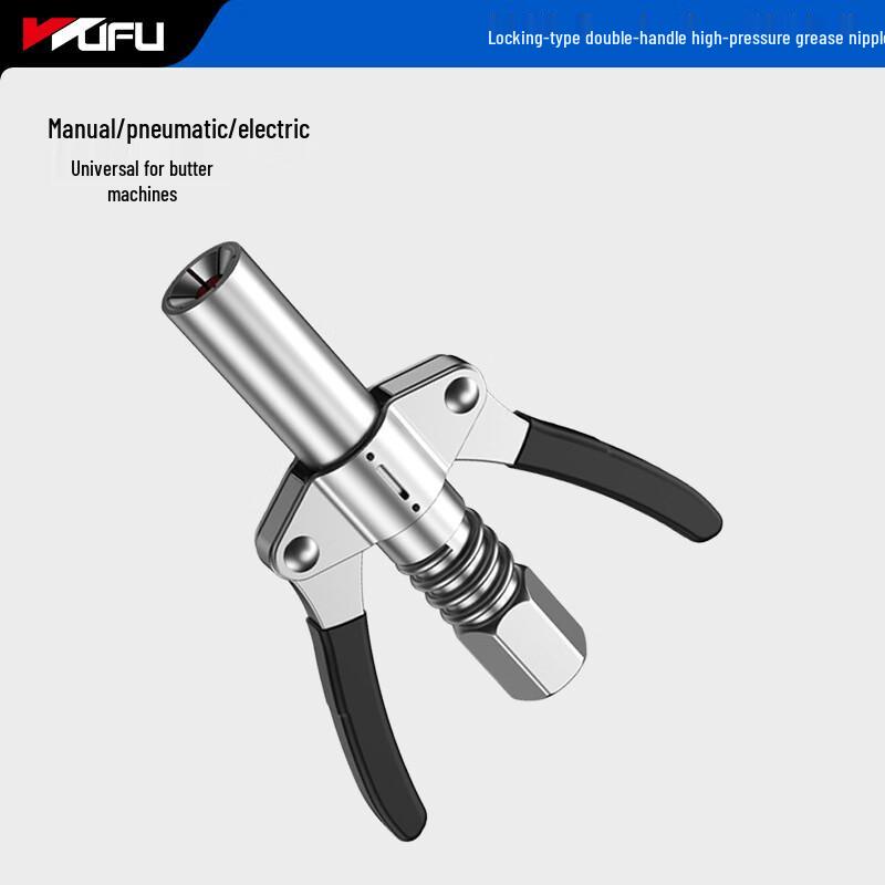 

BeiYou Dual-Handle Stainless Steel Grease Injector Nozzle CN plug (adapter included)
