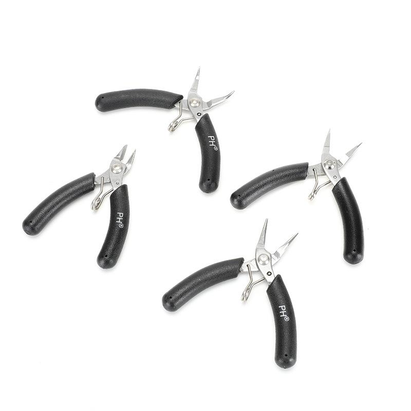 Handgefertigte Schmuckzange aus Edelstahl: Diagonalschneiden, Zahnlose Spitzzange, zum Perlenfädeln