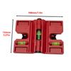 90Degree Angle Level Fence Post Pipe Magnetic Adjustable Post Level With Elastic Band Horizontal Vertical 3 Vials