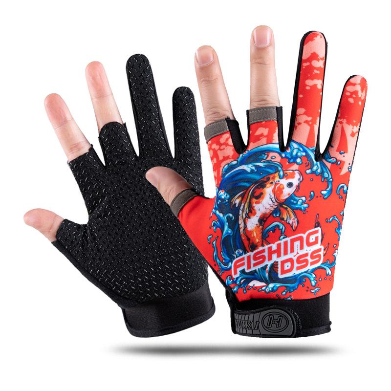 

Рыболовные перчатки мужские Luya Защитные от проколов Водонепроницаемые average size