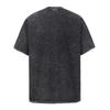 American Heavy Cotton Skull Print T-Shirt Vintage High Street Retro Washed T-Shirt Loose Short Sleeve Men