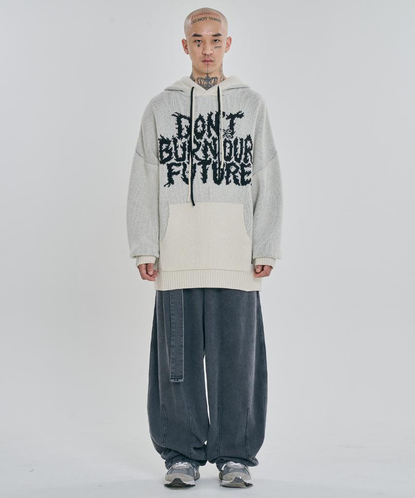 AJOBYAJO [Pba] Dbof Wool Knit Hoodie [Ivory]