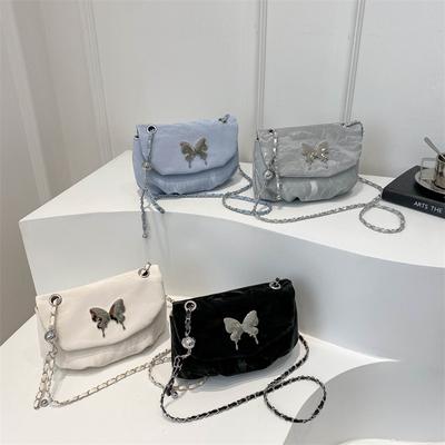 Casual Fashion Chain Bag for Women New Style Simple and Niche Summer Single-shoulder Crossbody Beautiful Small Square Bag
