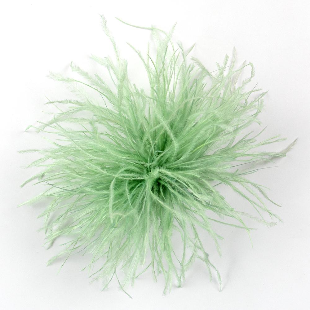 

1 шт. Многоцветная брошь из страусиных перьев, зажим для шарфа для DIY ювелирных аксессуаров, женская декоративная брошь в стиле ретро для одежды