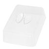 Clear Plastic Rectangular Cake Dome Cover 21.5x16.5cm Transparent Food Dome Cloche Display Lid Serving Platter Cover Cheese
