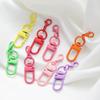 Colorful Lobster Clasp Hooks Keychain With Lobster Matel Clasps For DIY Jewelry Making Dog Buckle Neckalce Accessories 5-10pcs