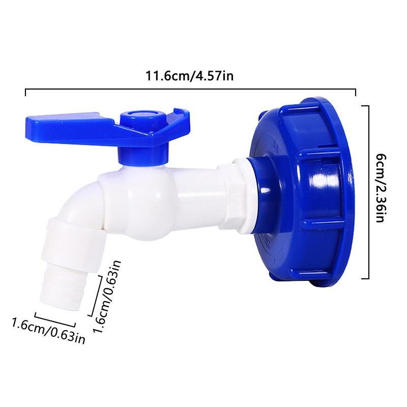Ibc Nádrž Kohoutkový Adaptér Ventil Hrubý Závit Zahrada Rychlospojka Kohoutek 1/2 3/4 Vnější Závit Příslušenství pro Kohoutek Nádrže