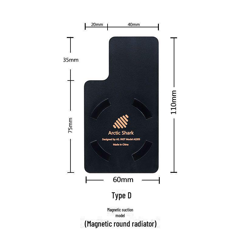 Arctic Shark Copper Heat Sink: Rapid Cooling Semiconductor Radiator for Mobile Phones