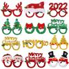 Handmade Plastic Colorful Christmas Glasses Perfect For Kids Featuring Cheerful Santa And Designs Reindeer