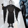 Halloween Outfit Scream Polyester Cloak Mask Cosplay Enthusiasts Characters