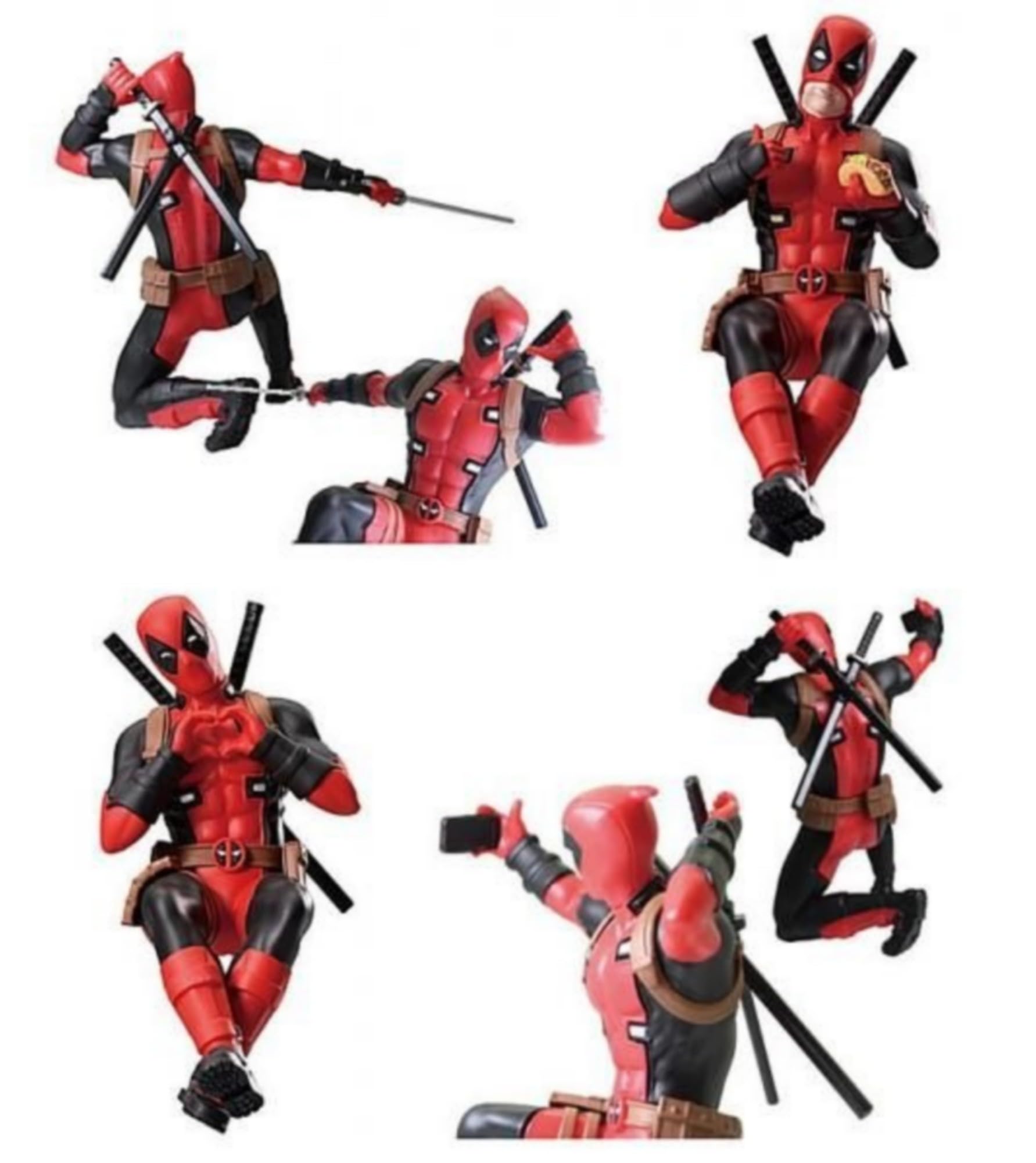 Takara Tomy Arts Дэдпул Повседневная жизнь x Полный набор Гачапон Капсульные игрушки SR+ Дэдпул 4,