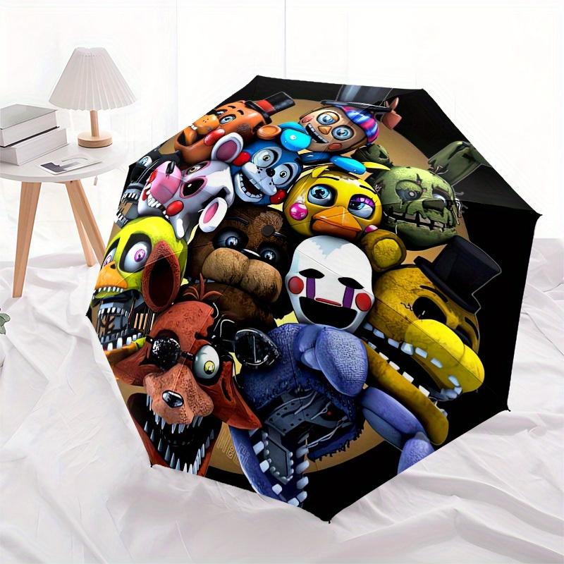 1pc FNAF Characters Themed High-quality Umbrella,Automatic Opening and Closing Umbrella,Multi-functional Umbrella G0811354