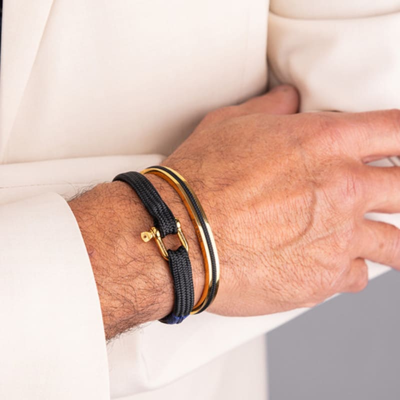 PIG & HEN Nabak 6 Bracelet - Black X Gold
