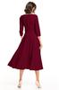 Maxi dress with hidden zipper T327 navy blue XS