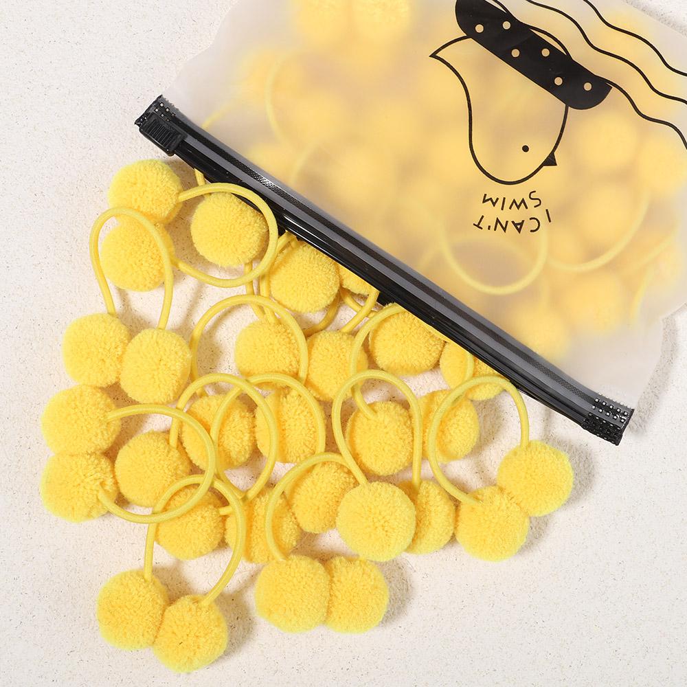 5 ks/sada Dívčí gumičky do vlasů Dvojitá plyšová kulička Sady gumiček do vlasů Pro miminka Děti Gumičky Elastické vlasové gumičky Vlasové doplňky