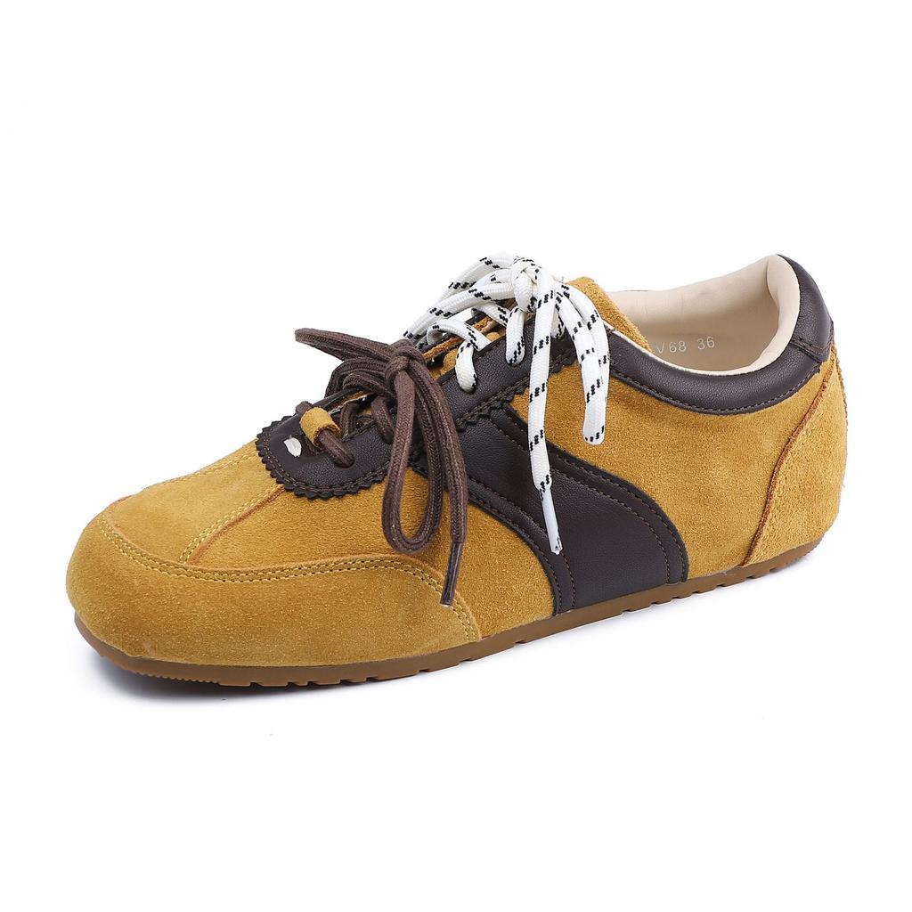 Grape mother summer new retro sports shoes women's thick-soled inner height increase German training shoes women's versatile shallow mouth Forrest Gum