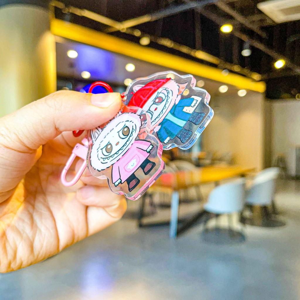 Adorable Labubu Acrylic Keychain Cute Cartoon Sheep Design Perfect Gift Accessory