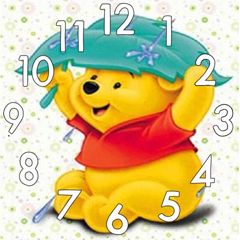 Clock AB Diamond Painting Kit 5D DIY Diamond Embroidery Handmade Art Children's Gift Crafts Home Decoration