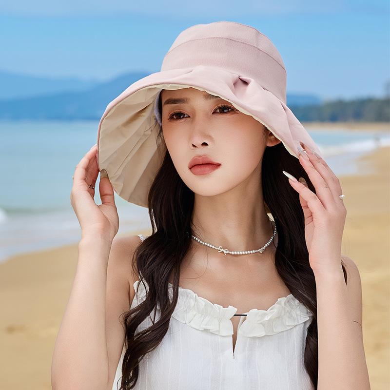 Hat women's spring and summer sunshade sunscreen hat sun hat summer UV protection bucket hat