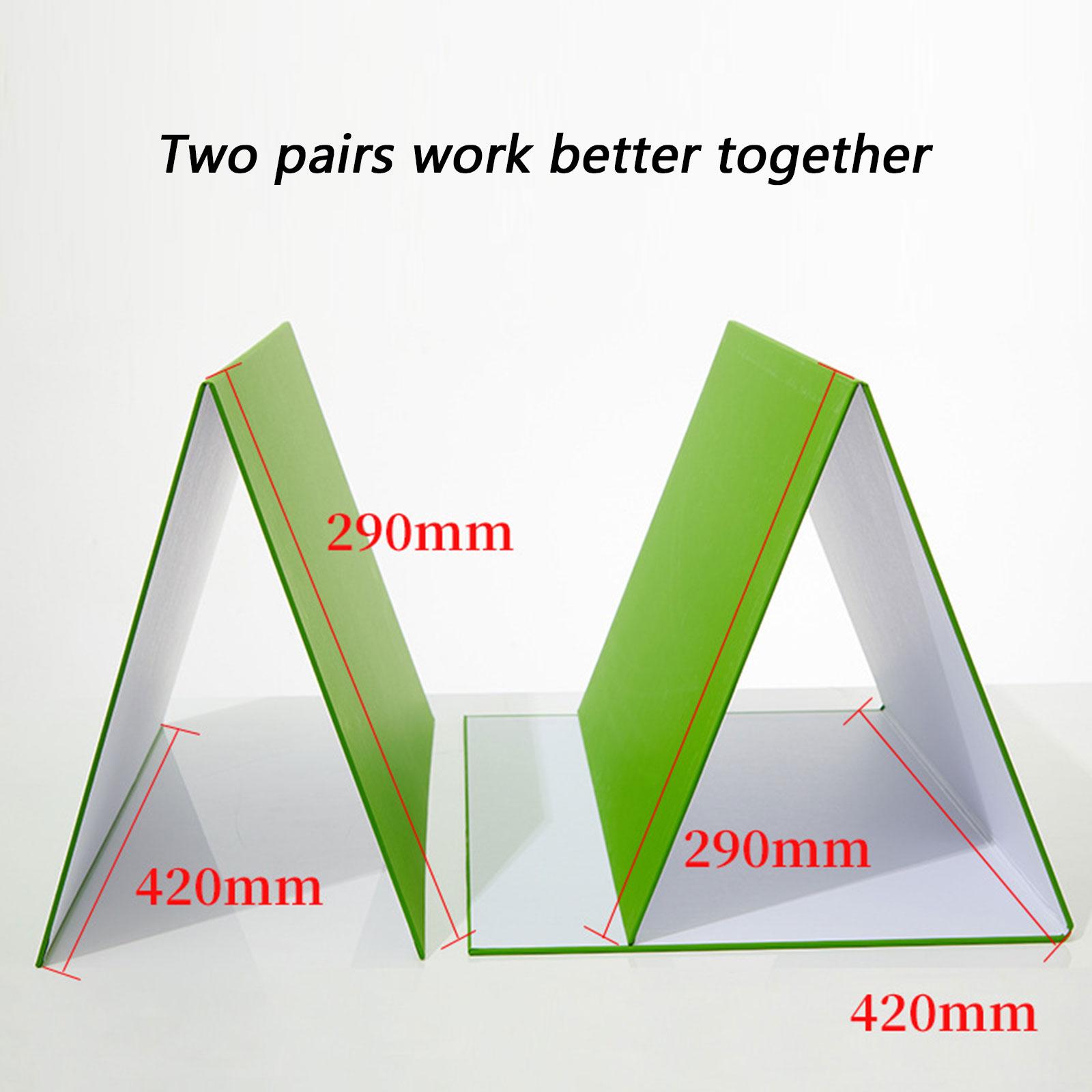 Green and White Foldable Background Board A3 Size Ideal for Chromas Key Video Editing and Product Photography 1