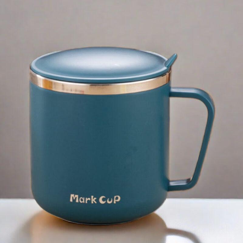 ZISIZ Stainless Steel Portable Mug with Lid