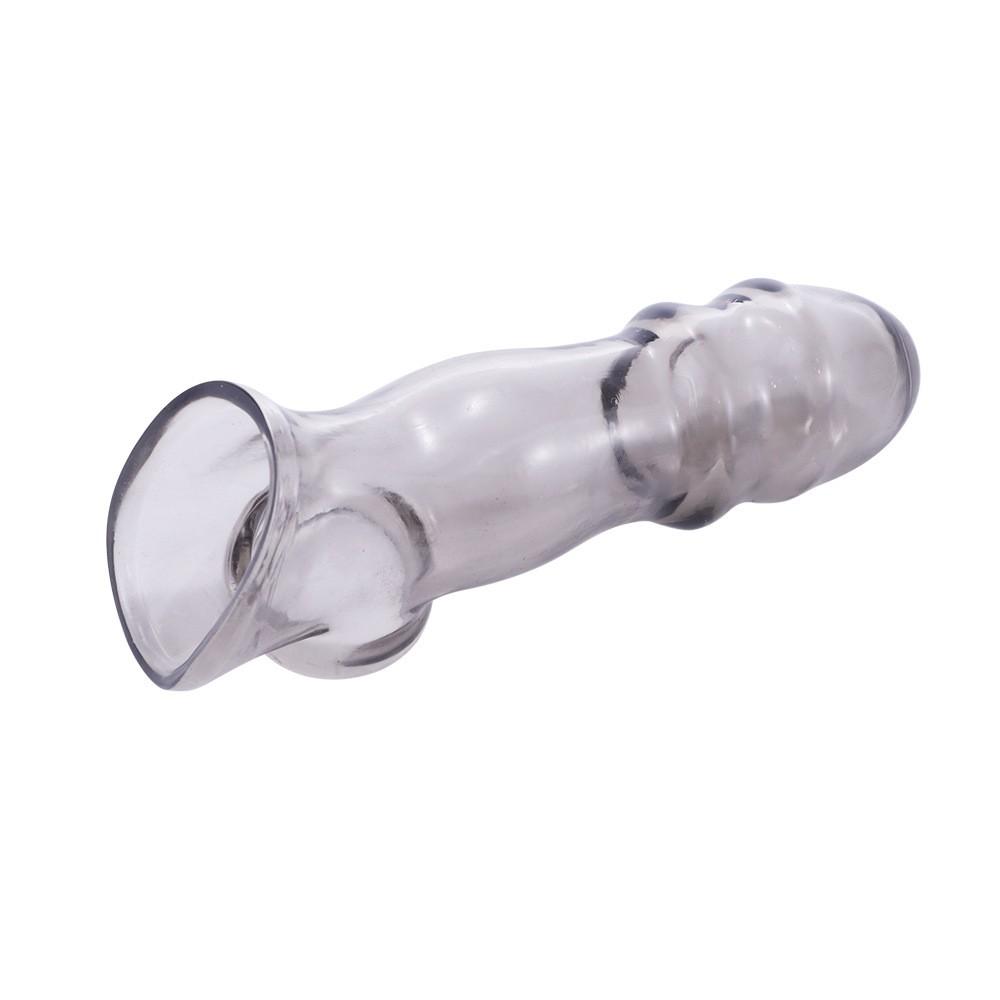 Men Delayed Ejaculation Male Dildos Condom Silicone Reusable Penis Extension Cock Sleeve Sex toys for men