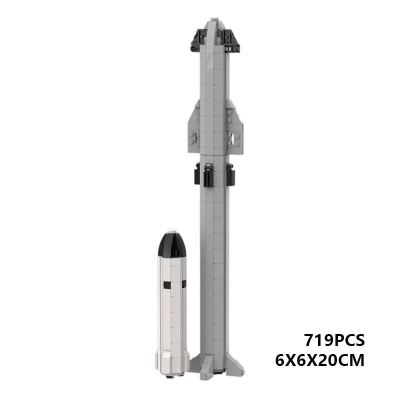 Building Block Compatible 66505 Combination Spacex Starship Starship Super Heavy Booster