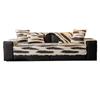 American Black White Striped Sofa Mat Four Seasons Luxury Sofas Towel Pillowcase Anti Slip Wear-resistant Pure Cotton Sofa Cover