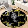 1PC Rammstein Office Round Rug, Non-slip, Soft and Durable Office Rug for Interior Decoration, Perfect for Office,yy250915007