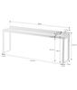 Yamazaki Stove Back Gap W58 x D11 x Kitchen Stove Back 3487 (Yamazaki Industries) Rack, White, Approx. H19.5cm, Plate, Rack, Cover,