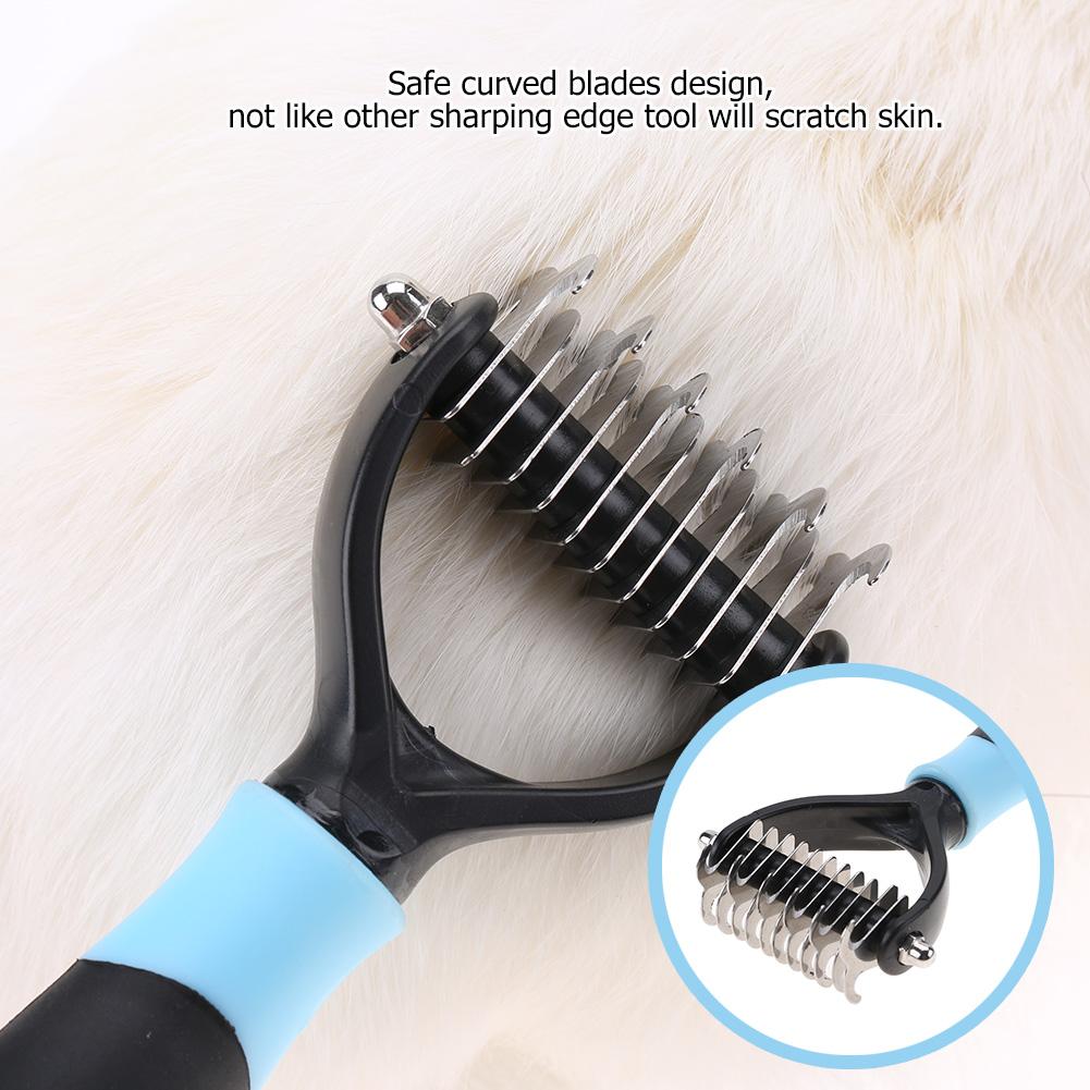Pet 2 Sided Professional Knot Comb Brush Dog Cleaning Hair Removal Combs Grooming Tool