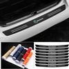 Car Styling Rear Bumper Threshold Edge Anti Scratch Protector Logo Sticker For Octavia Fabia Rapid Yeti Superb A7 VRS VII Xknw93