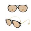Double Bridge Retro Men Sun Glasses Anti-UV Shades Eyeglasses Women  Round  Sunglasses  Streetwear