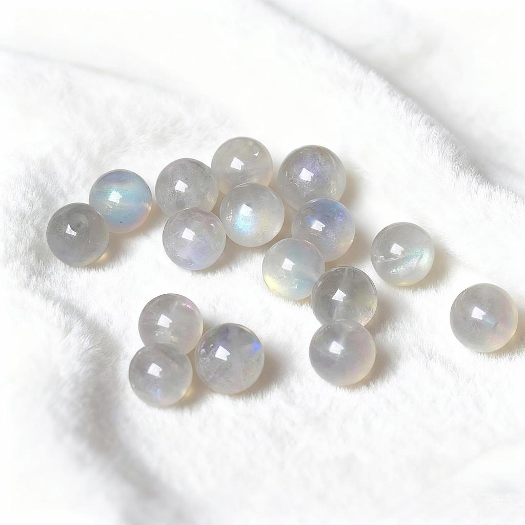 Gray Moonstone & Labradorite Loose Beads for DIY Jewelry