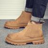 2024 Men's Casual Mid-Cut Martin Boots - British Style High-Top Workwear Fashion