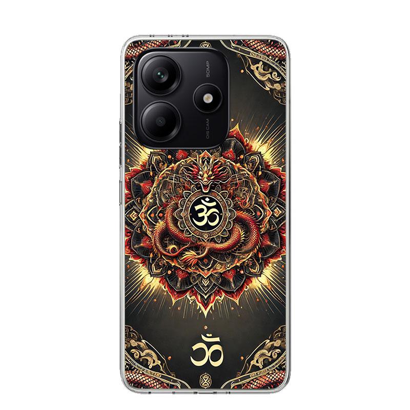 Mandala Chakra Insist Yoga Phone Case For Xiaomi Redmi Note 15 14 13 12S 12 Pro Plus 11S 11E 11 11T 10S 10 Art Soft Pattern Cove