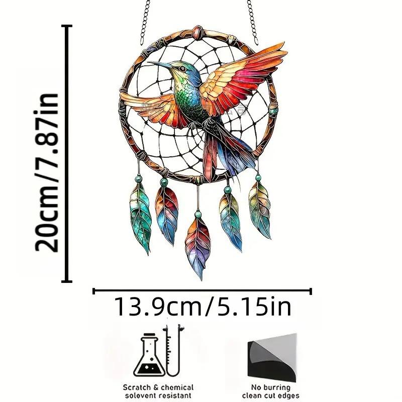 Acrylic Dream Catcher Series, Waterproof and Scratch-proof, Acrylic Indoor and Outdoor Atmosphere Decoration Pendant