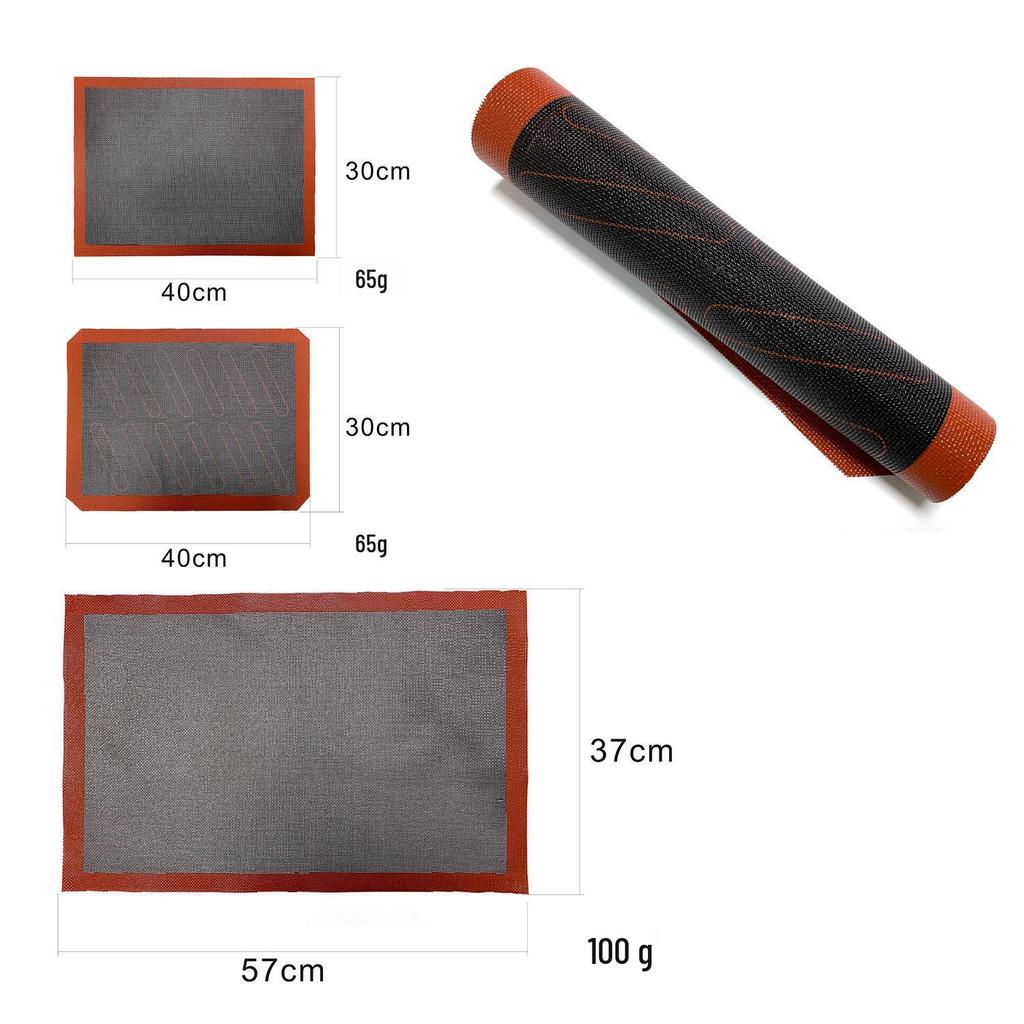 Silicone Non-Stick Baking Mat for Cookies and BBQ, Heat-Resistant, Breathable, Hollow Design