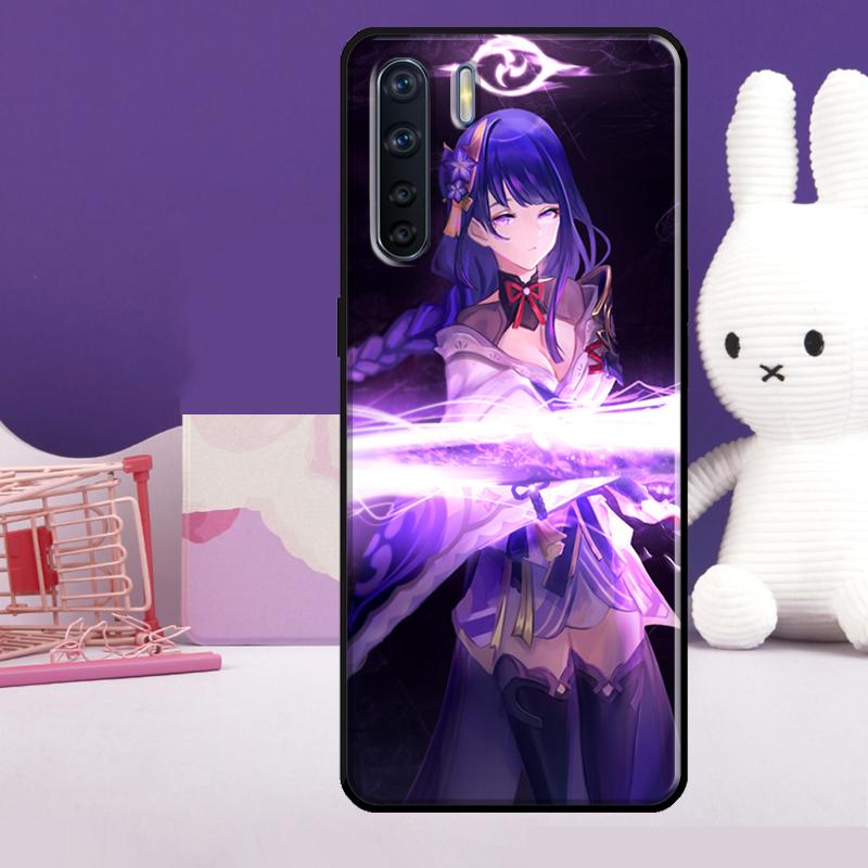 Genshin Impact Raiden Shogun Baal Case For Oppo A60 A80 A40 A77 A57 A17 A74 A54 A94 A78 A98 A18 A38 A58 A96 A76 A16 A15 A5 Pro