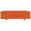 Plant Pot Wax Brown 90 X 90 X 26.5 Cm Solid Pine Wood
