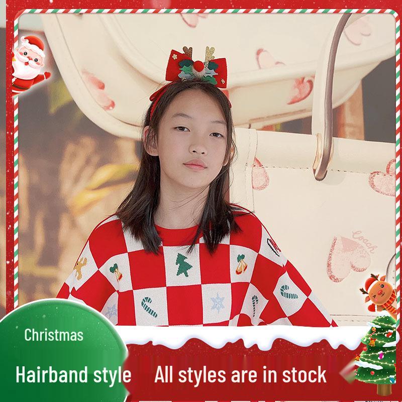 Kinder Feen Geweih Haarspange - Mori Stil Weihnachts Stirnband für Mädchen
